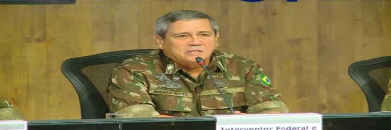General Braga Netto deu entrevista coletiva sobre detalhes do processo de intervenção na segurança do RJ 